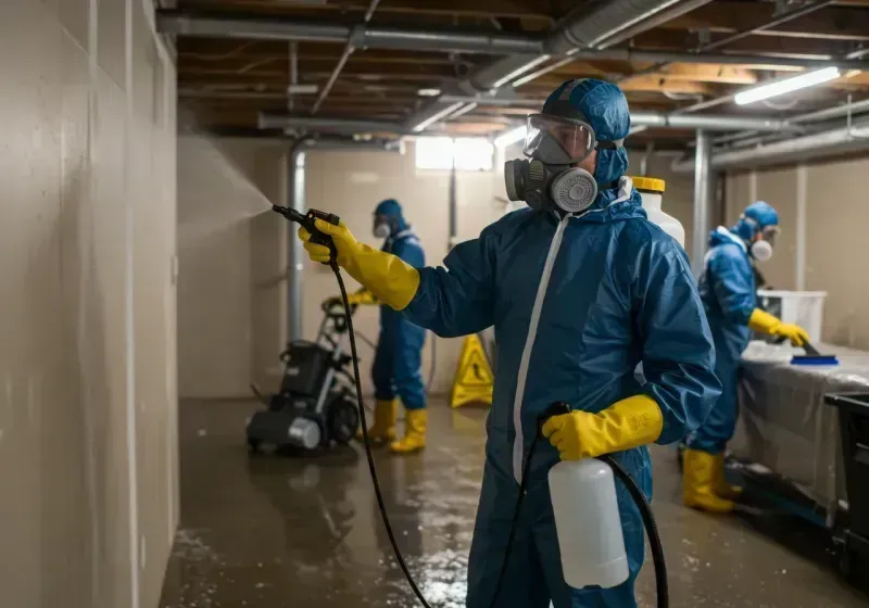 Basement Sanitization and Antimicrobial Treatment process in Summit County, UT